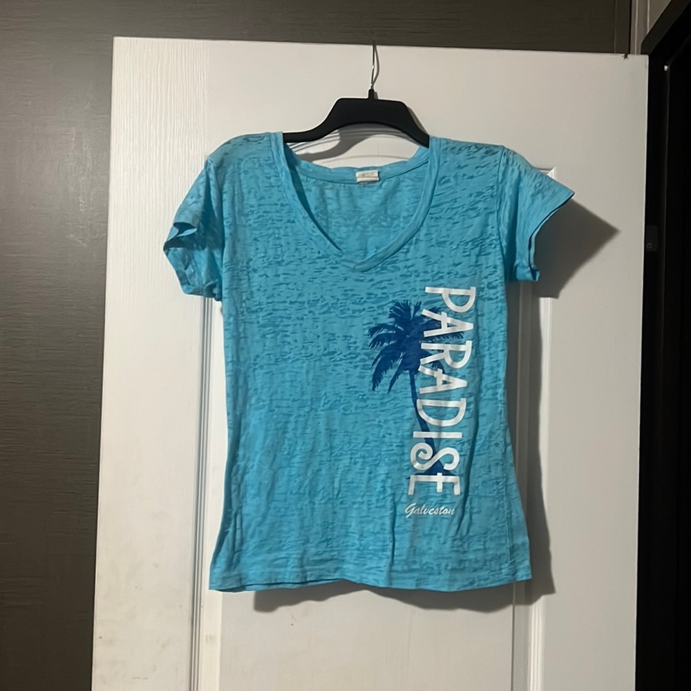 Paridise Galveston tee with see through holes